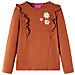 Maglietta da Bambina a Maniche Lunghe Cognac 116 - Foto miniatura 1