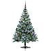 Albero di Natale artificiale Verde 150 cm PVC e Acciaio - Foto miniatura 3