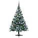Albero di Natale artificiale Verde 150 cm PVC e Acciaio - Foto miniatura 4