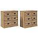 Sideboards 2 pcs Rovere artigianale 70 x 35,5 x 67,5 cm - Foto miniatura 1