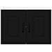 Pensile cucina con porta Nero 60 x 31 x 40 cm Legno multistrato - Foto miniatura 6