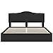 Letto con Contenitore Nero 200 x 200 cm Legno multistrato - Foto miniatura 8