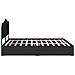 Letto con Contenitore Nero 200 x 200 cm Legno multistrato - Foto miniatura 9