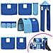 Struttura del letto loft per bambini Bianco e Blu 107 x 200 cm - Foto miniatura 7