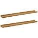 Scaffale da parete con lo scaffale 2 pcs Marrone 80 x 9 x 3 cm - Foto miniatura 1
