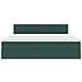 Letto con contenitore e LED Verde Scuro 200 x 200 cm Velluto - Foto miniatura 8