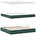 Letto con contenitore e LED Verde Scuro 200 x 200 cm Velluto - Foto miniatura 9