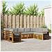 Set divani con cuscino 9 pcs Grigio Naturale e Chiaro - Foto miniatura 2