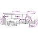 Set divani con cuscino 6 pcs Grigio Naturale e Chiaro - Foto miniatura 6