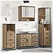 Set di mobili per il bagno con porta 4 pcs Rovere artigianale - Foto miniatura 2