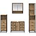 Set di mobili per il bagno con porta 4 pcs Rovere artigianale - Foto miniatura 9