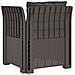 Poltrona a 1 Posto con Cuscini Aspetto Rattan PP Grigio Chiaro - Foto miniatura 4