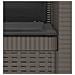 Poltrona a 1 Posto con Cuscini Aspetto Rattan PP Grigio Chiaro - Foto miniatura 6