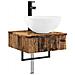 Set di Armadi da Bagno 5 pcs Legno antico 43 x 16 x 62,5 cm - Foto miniatura 5