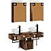 Set di Armadi da Bagno 5 pcs Legno antico 43 x 16 x 62,5 cm - Foto miniatura 8
