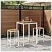 Tavolo Bar da Giardino Naturale e Bianco 70 x 68,5 x 105 cm - Foto miniatura 2