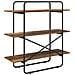 Libreria 3 livelli 100 x 35 x 105 cm PB Legno di quercia - Foto miniatura 5