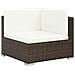 Set Divani Da Giardino 19 Pz In Polyrattan Marrone - Foto miniatura 2