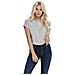 Onlmoster S / s O-neck Top Noos Jrs Light Grey Melange T-shirt Manica Corta Donna Taglia L - Foto miniatura 1