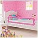 Sponde Letto Di Sicurezza Per Bambini Rosa 180x42cm Poliestere - Foto miniatura 1