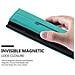 Custodia Compatibile Con Nokia Lumia 920 In Turchese Petrolio - Coperchio Protettiva Con Chiusura Magnetica, Funzione Stand E Tasca Per Le Carte - Foto miniatura 9