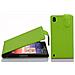 Custodia Compatibile Con Huawei P7 In Verde Limone - Coperchio Protettivo In Design Flip Realizzato In Similpelle Testurizzata - Foto miniatura 1
