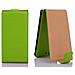 Custodia Compatibile Con Huawei P7 In Verde Limone - Coperchio Protettivo In Design Flip Realizzato In Similpelle Testurizzata - Foto miniatura 4