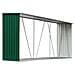 Capannone da Giardino in Acciaio Zincato 330x84x152cm Verde - Foto miniatura 2
