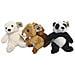 Collezione Di Di Peluche Figure Set Di 3 A Una Confezione Regalo Con Uno Scoiattolo, Un Orso Polare All'e Un Orso Panda - Foto miniatura 1