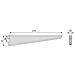 7908712 Supponti Per Mensola Con Profilo Cremagliera Doppia Perforazione Passo 32mm, Bianco, 270mm, Set Di 20 Pezzi - Foto miniatura 4