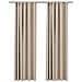Tende Oscuranti con Ganci Effetto Lino 2 pz Beige 140x245 cm - Foto miniatura 2