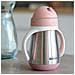 Bicchiere Con Cannuccia In Acciaio Inossidabile 250 Ml - Rosa Antico - Foto miniatura 4