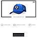 Cappellino Trucker Per Donne Hanukeii Turtle Blu - Foto miniatura 4