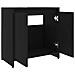 Mobile da Bagno Nero 60x33x61 cm in Legno Multistrato - Foto miniatura 5