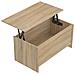 Tavolino Rovere Sonoma 102x55,5x52,5 Cm In Legno Multistrato - Foto miniatura 5
