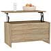Tavolino Rovere Sonoma 102x55,5x52,5 Cm In Legno Multistrato - Foto miniatura 6