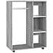 Armadio Grigio Sonoma 80x40x110 Cm In Legno Multistrato - Foto miniatura 2