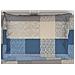 Completo Lenzuola Letto Morbida Flanella 100% Cotone Dis.scotland Maxi Azzurro - Foto miniatura 3