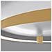 Sollux Lighting Lampada Da Soffitto Rio 55 Golden Led 4000k Th. 223 - Moderno Lampada A Soffitto D'oro 12.5x55x62 Cm - Foto miniatura 7