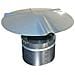 Fumaiolo Comignolo Fisso A Cappello Zincato - Diametro 14 Cm - Foto miniatura 2