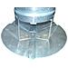 Fumaiolo Comignolo Fisso A Cappello Zincato - Diametro 14 Cm - Foto miniatura 4