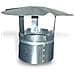 Fumaiolo Comignolo Fisso A Cappello Zincato - Diametro 14 Cm - Foto miniatura 1