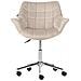 Sedia Da Scrivania Labelle Velluto Beige - Foto miniatura 3