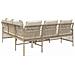 Set Divani Da Giardino 2 Pz Con Cuscini Beige In Polyrattan - Foto miniatura 6