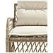 Set Divani Da Giardino 2 Pz Con Cuscini Beige In Polyrattan - Foto miniatura 7