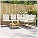 Set Divani Da Giardino 2 Pz Con Cuscini Beige In Polyrattan - Foto miniatura 8
