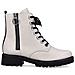 White Casual Closed Booties Stivaletti Pelle Scarpe Donna Bianco Eu 36, D8671-81 - Foto miniatura 2