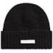 Satin Label Beanie Beanie Berretto Pelle Accessori Donna Nero Eu One Size, K60k611161 Bax - Foto miniatura 1