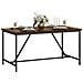Tavolo da Pranzo per 6 Persone Stile Industriale in Legno e Acciaio, 150x80x75 cm, Marrone - Foto miniatura 1
