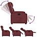 Poltrona Reclinabile Elettrica Rosso Vino in Similpelle - Foto miniatura 7